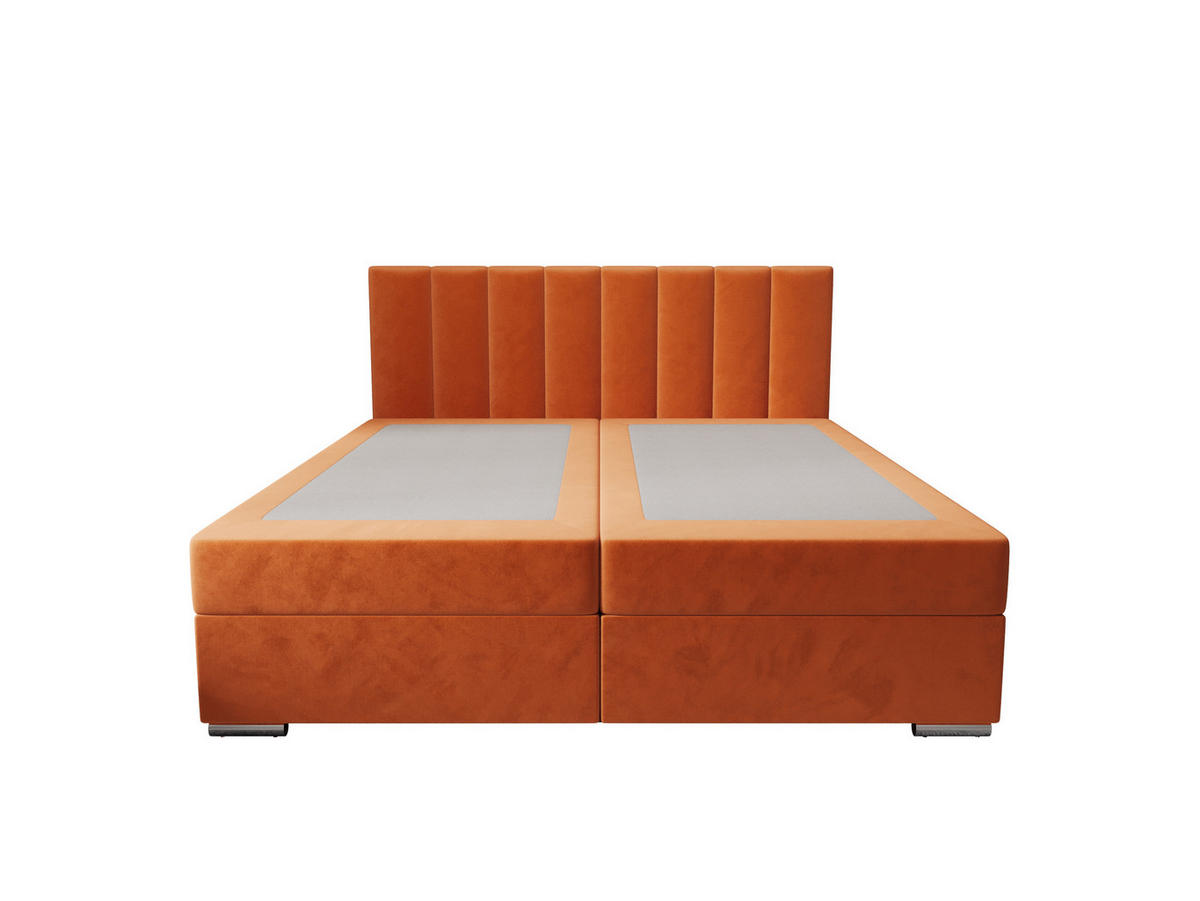 BOXBETT ZILANO 2 mit Matratze H3 und Topper 140x200 Itaka 1 - Braun, Holz/Textil (140/200cm) - Bedante
