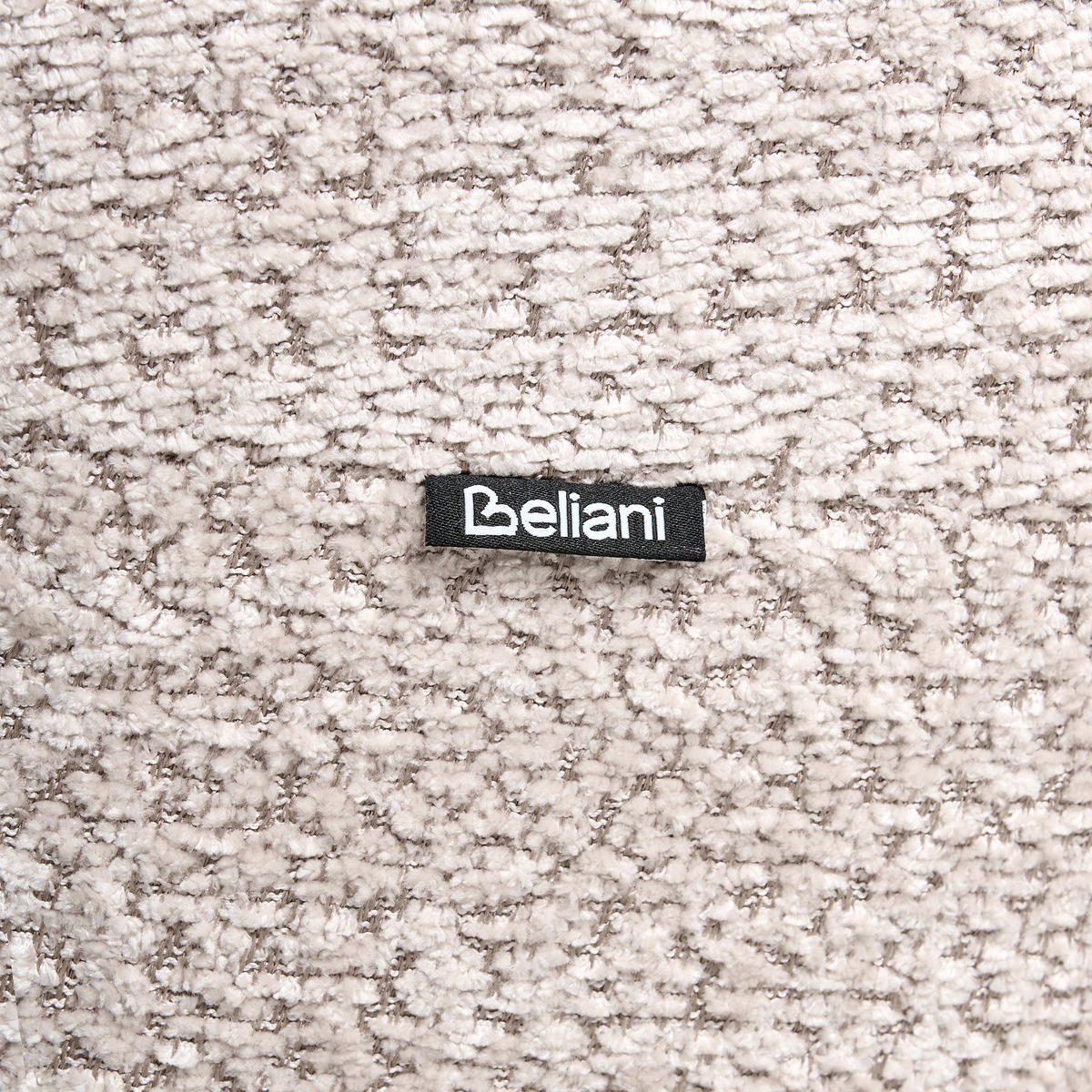 DREHSESSEL Chenillegewebe Beige Kuolpa - Beige, Textil (67/69/75cm) - Beliani