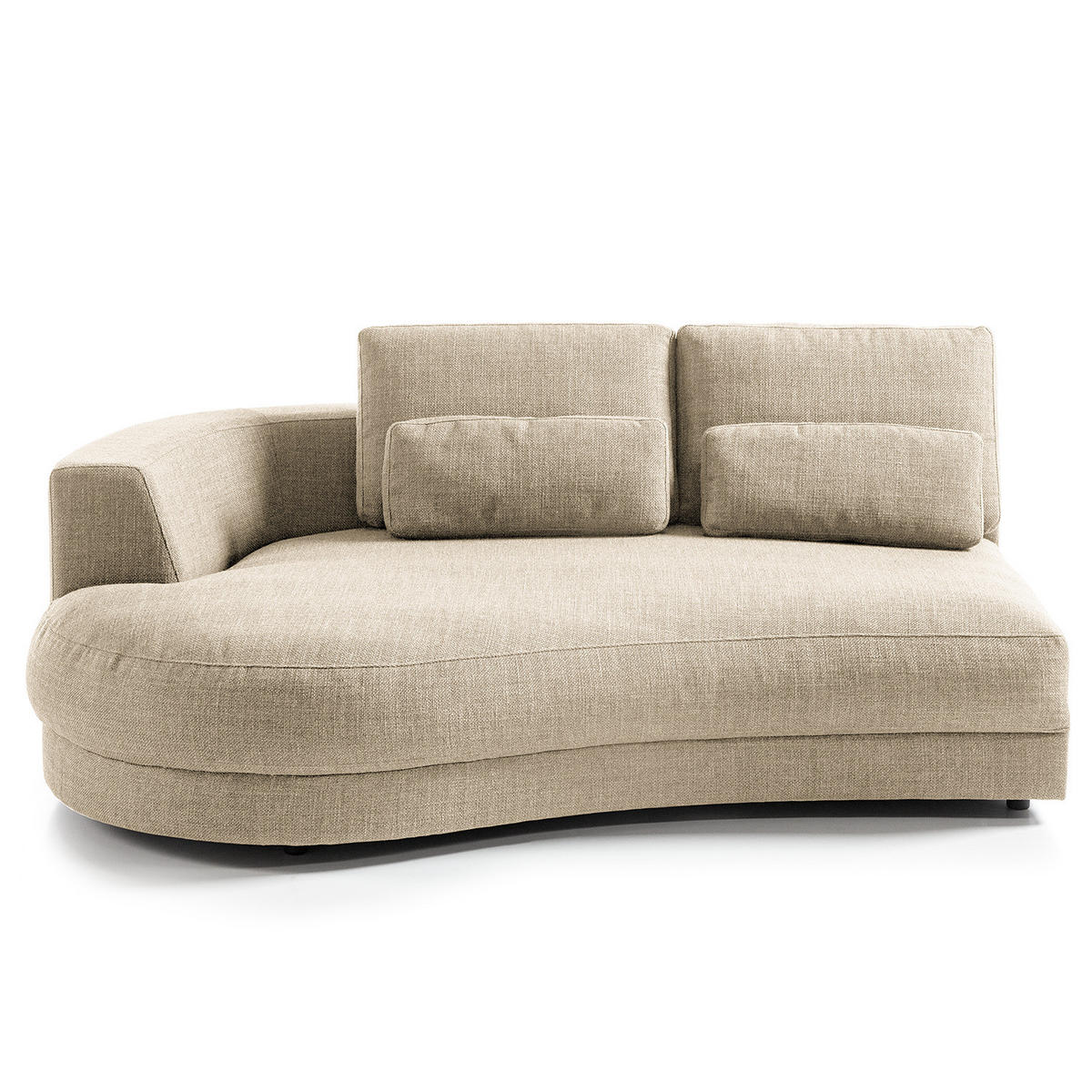 MODULLONGCHAIR - Beige, Textil (194/80/145cm) - home24