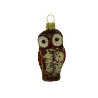 CHRISTBAUMSCHMUCK Kleine Eule klar 6 cm - Multicolor, Metall (0.1/6/0.1cm)