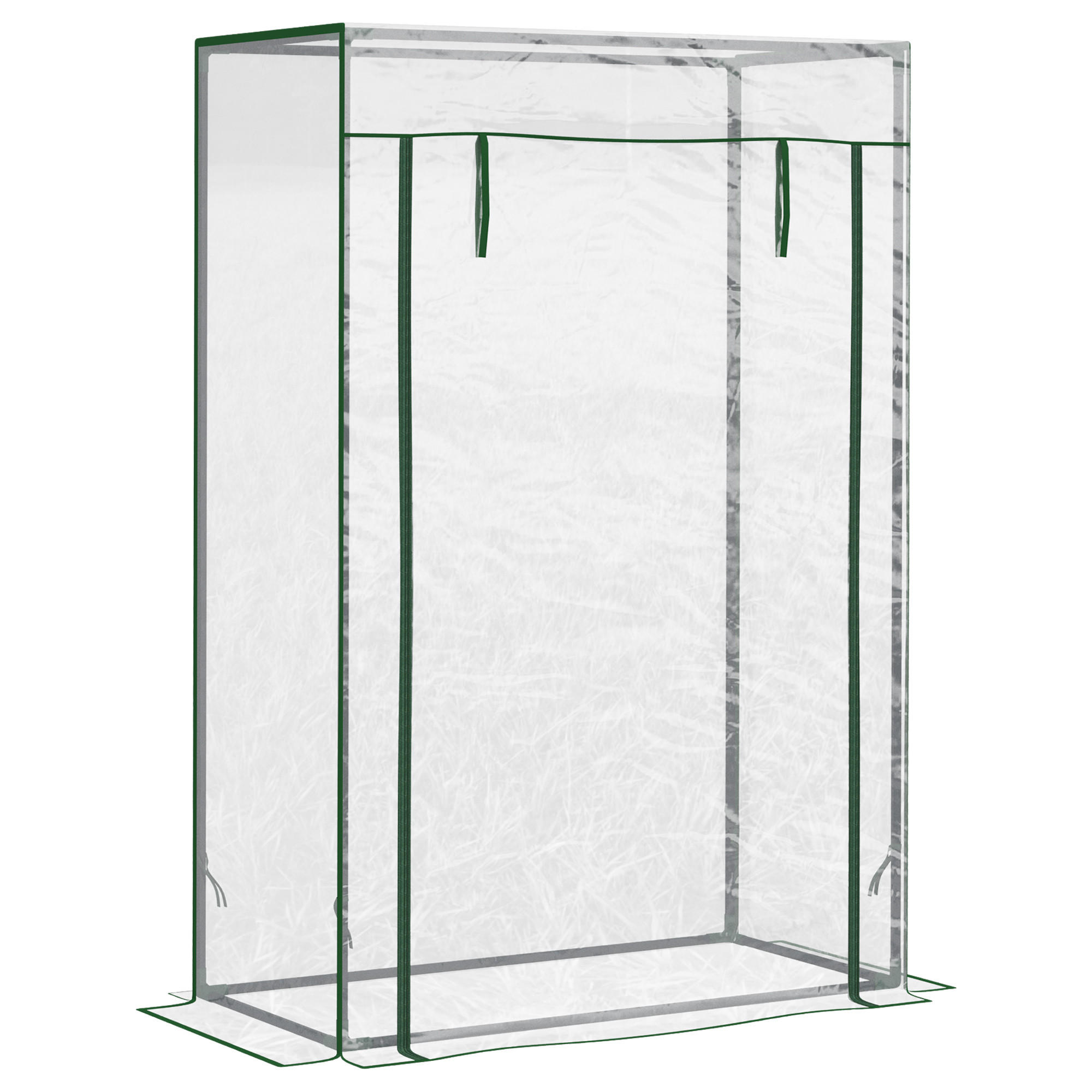 FOLIENGEWÄCHSHAUS, Transparent, Stahl, Kunststoff - Transparent, Metall (50/150/100cm) - Outsunny