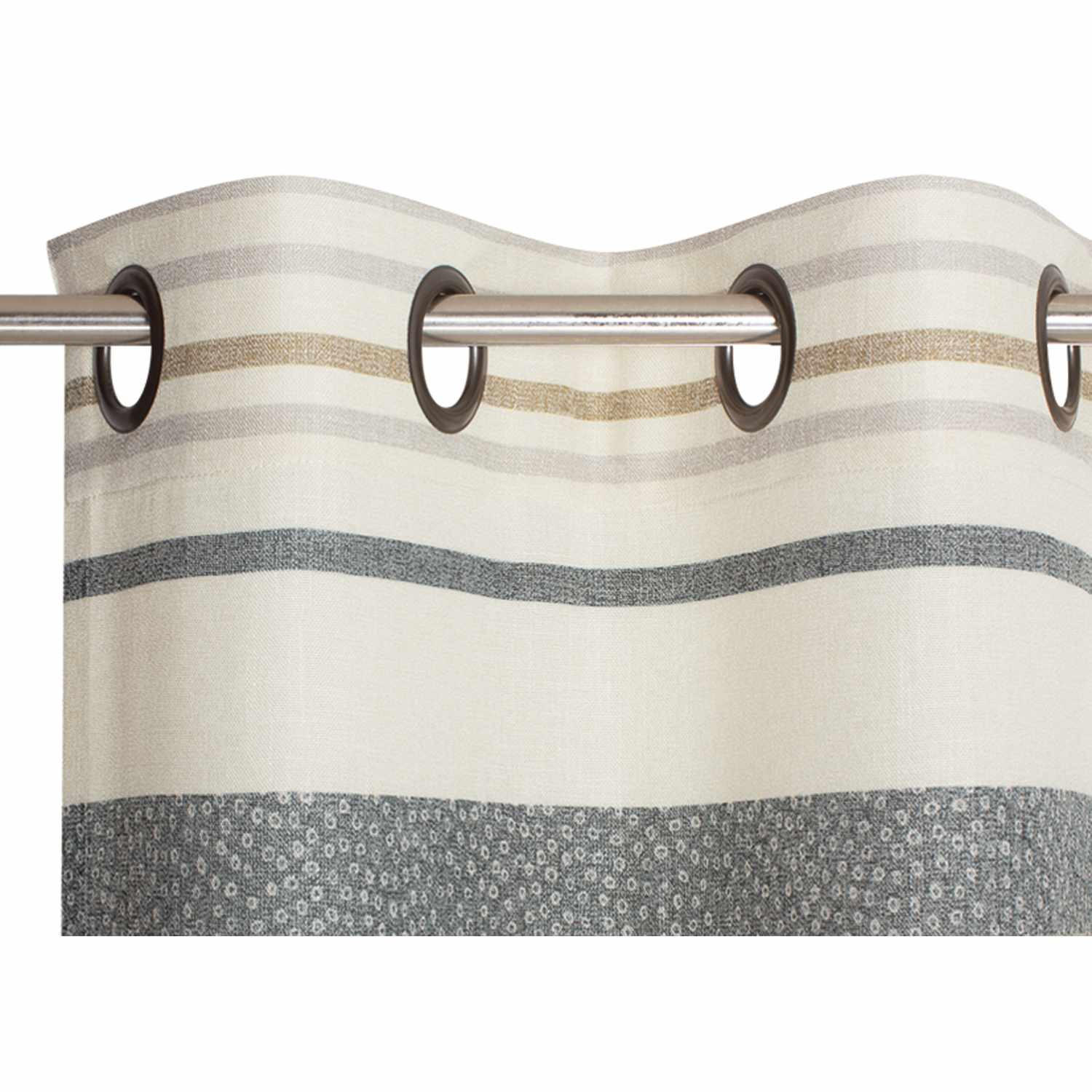SCHLAUFENVORHANG CLAY halbtransparent - Naturfarben, Textil (140/0.5/250cm) - Esprit