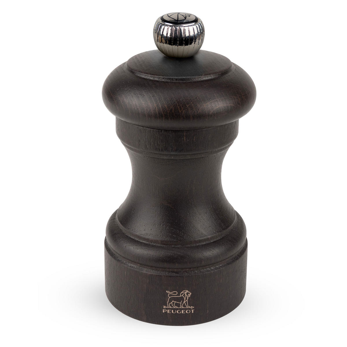 MÜHLENSET Bistro 10cm Pfeffer- & Salzmühle Buchenholz Stahlmahlwerk Natur/Schokolade - Braun, Holz (10.6/10/5.3cm) - PEUGEOT