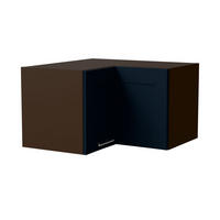 ECKHÄNGESCHRANK Oslo W12/60/36 Lava / Indigo Matt 60 / 60 / 36cm - Dunkelgrau/Dunkelblau, Holz/Holzwerkstoff (60/36/60cm) - Feldmann-Wohnen