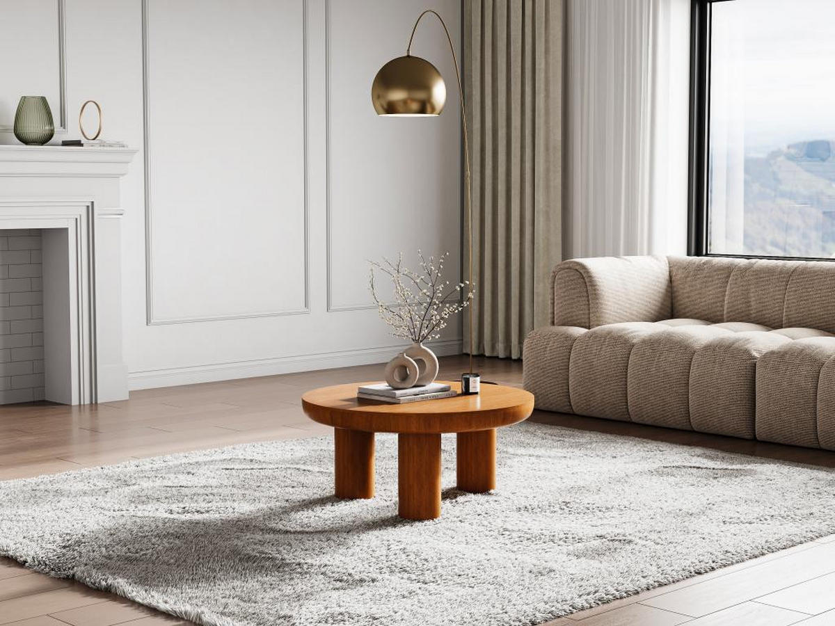 COUCHTISCH - Mangoholz - Holzfarben hell - LASIRA - Naturfarben, Holz (80/80/38cm) - Vente-Unique