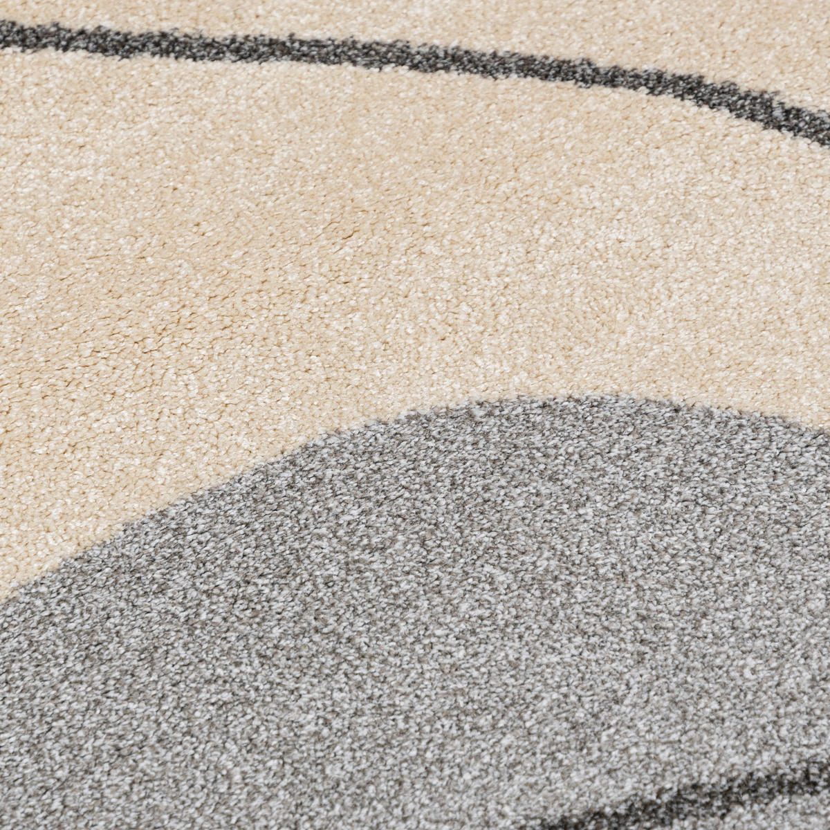 TEPPICH Beige Geometrisch In-Outdoor Pflanzlich Kurzflor Rechteckig 160 x 230 cm - Taupe/Beige, Textil (160/230cm) - Mazovia