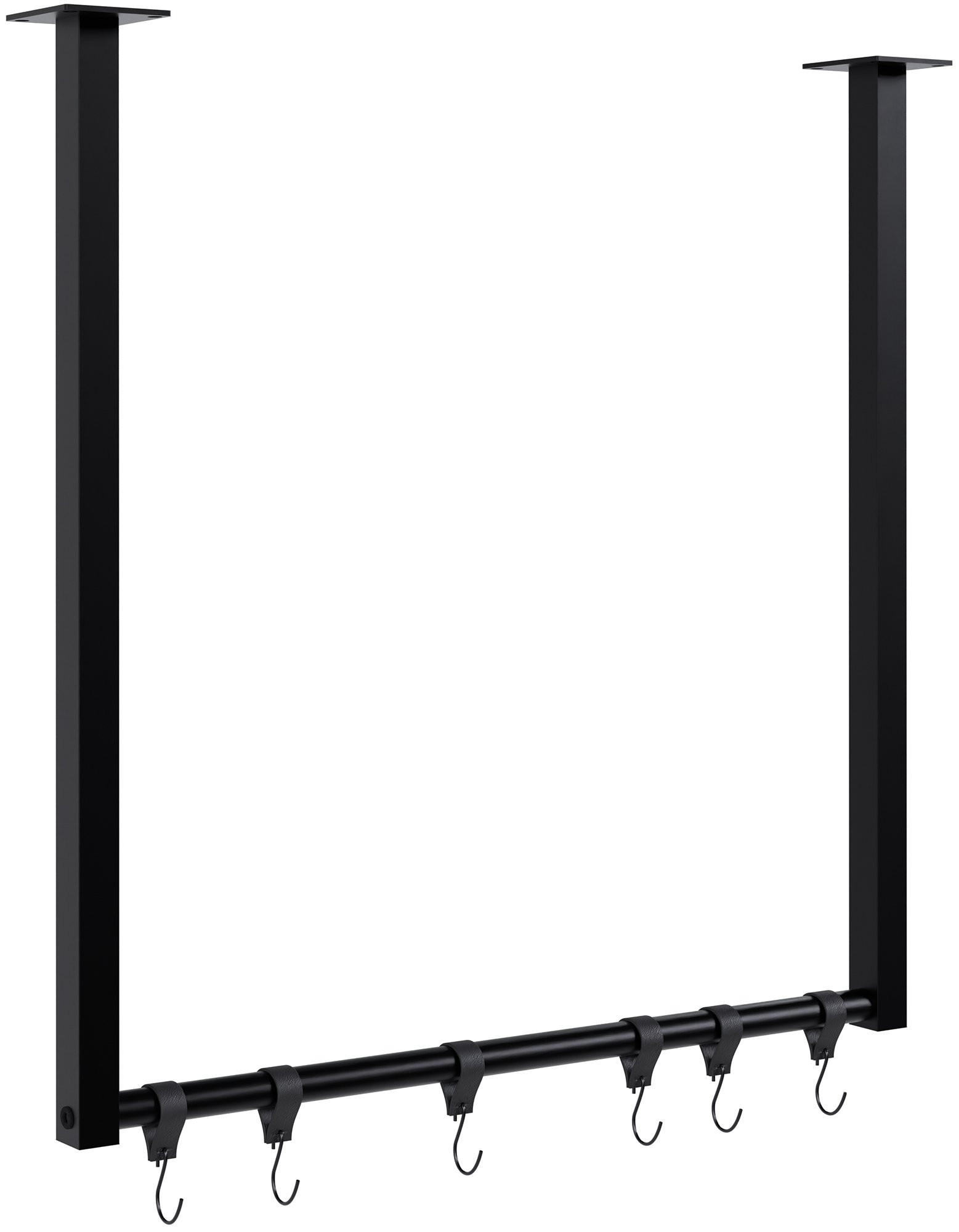 KLEIDERSTÄNDER 150x38x120-schwarz-Metall - Schwarz, Metall (60/60/7cm) - CLP