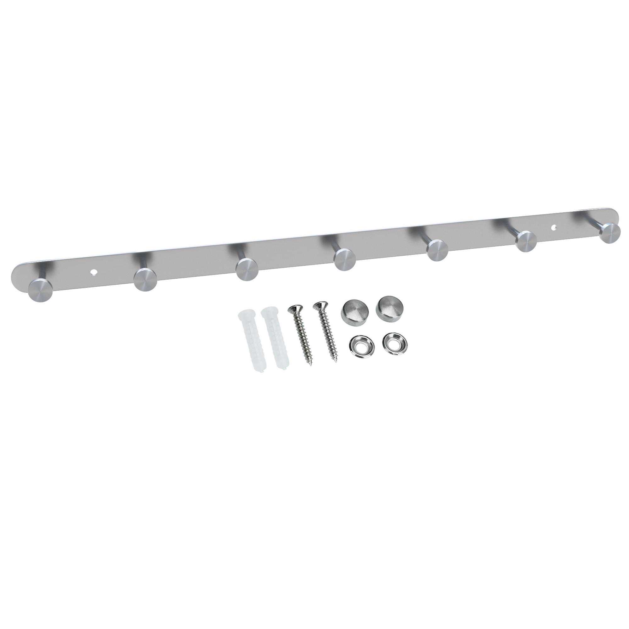 GARDEROBENLEISTE 54/2.55/2.55 cm - Silberfarben, Metall (2.55/2.55/54cm) - Intirilife