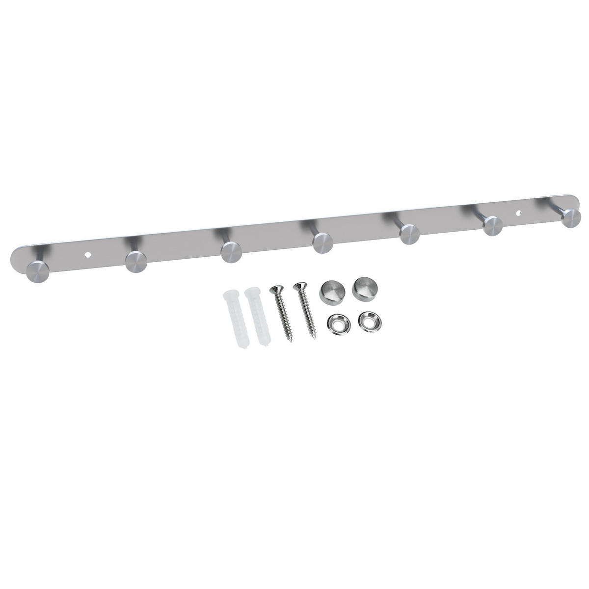 GARDEROBENLEISTE 54/2.55/2.55 cm - Silberfarben, Metall (2.55/2.55/54cm) - Intirilife