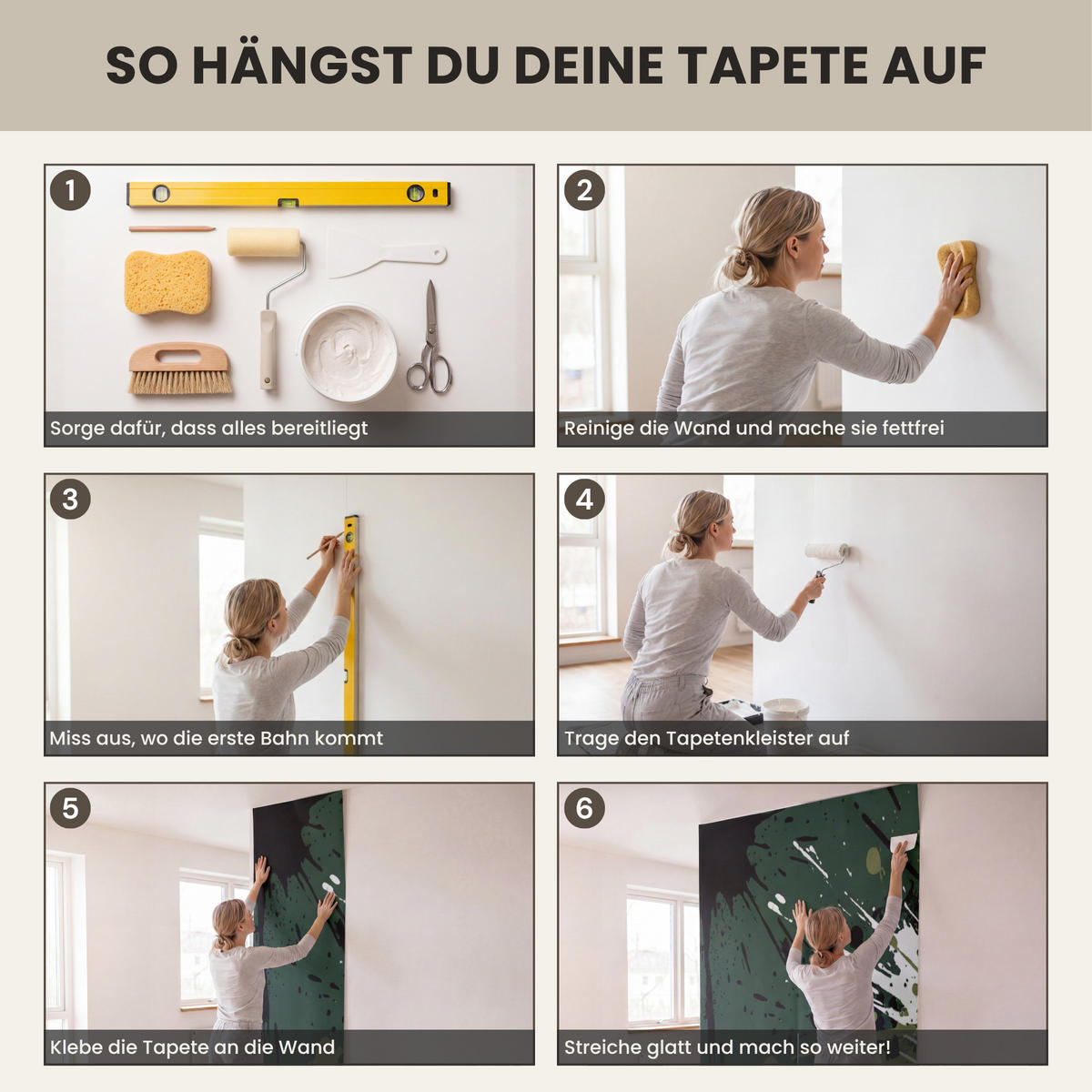 KINDERTAPETE - Fußball - Farbe - Spritzer - Grün - 500x200 cm - Dunkelgrün, Papier (500/200cm) - OnlyWow