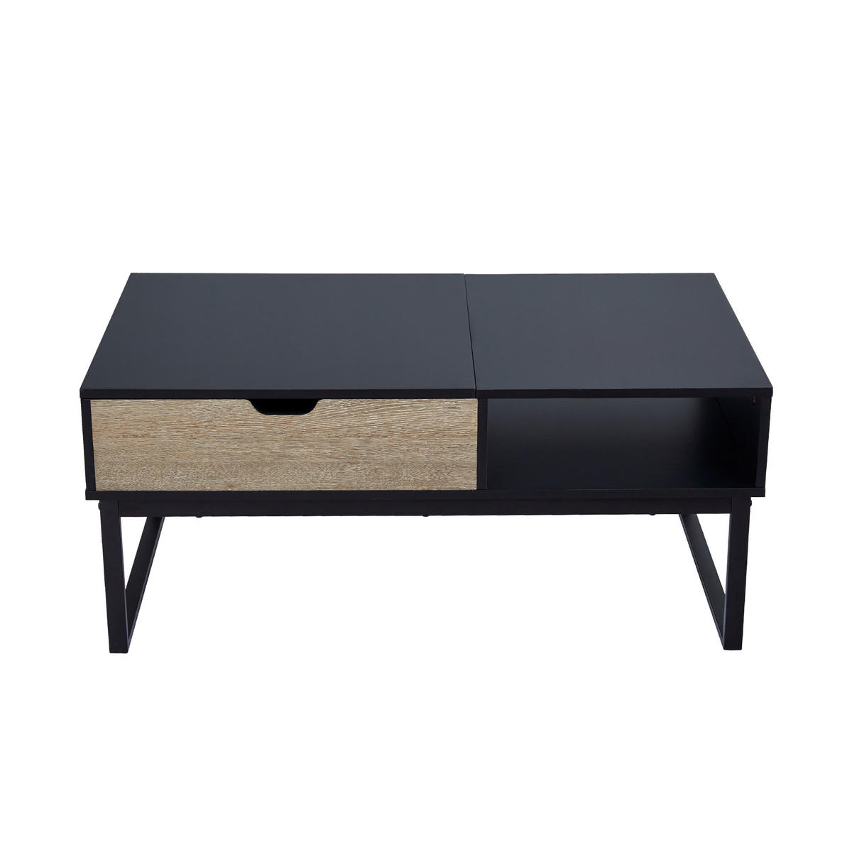 COUCHTISCH Schwarz - Schwarz, Holzwerkstoff (45.1/60.3/45.1cm) - Teamson Home