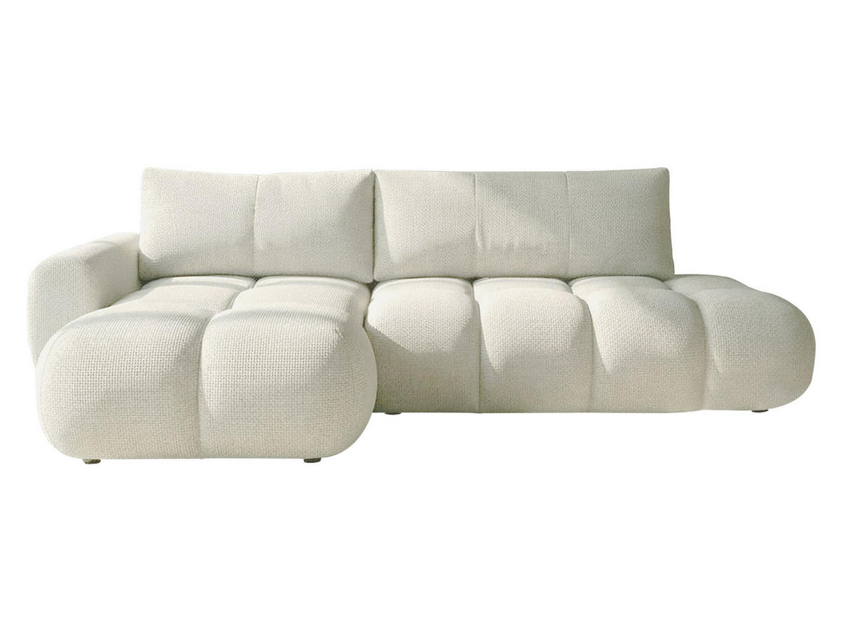 ECKSOFA Mitto O, Seite: Links - Creme/Schwarz, Holz/Kunststoff (285/172cm) - MIRJAN24