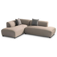 GARTENSOFA CALABRIA - Beige, Kunststoff (251/74/193cm) - IDIMEX