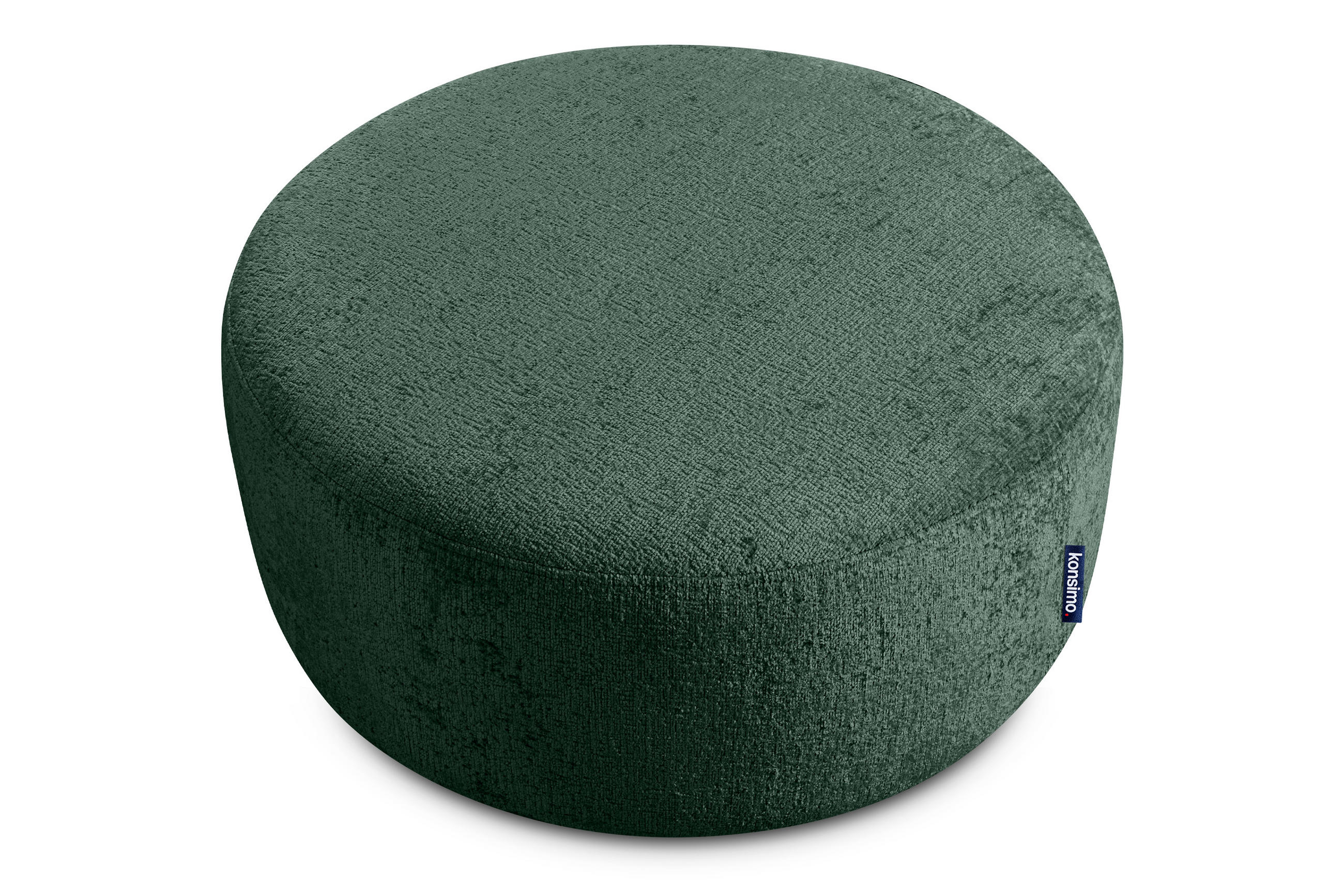SITZHOCKER RAGGI mit 360° Drehfunktion, Grün - Grün, Textil (80/36/80cm) - KONSIMO®
