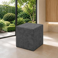 SITZWÜRFEL / Siège Pouf - Graphite, 40X40X40 Cm, Assise Rembourrée, Confortable Pour Salon, Chambre Ou Bureau - Schwarz, Textil (41/41/40cm) - Best For Home
