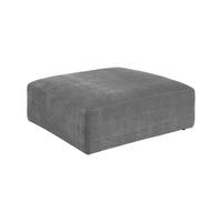 SOFA SITZELEMENT SEPHI Grau Cord - Schwarz/Grau, Kunststoff/Textil (107/39/107cm) - KAWOLA
