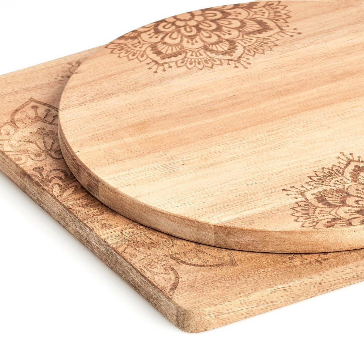 SCHNEIDEBRETT Akazienholz 27/27 cm - Braun, Holz (27/27cm) - ZELLER