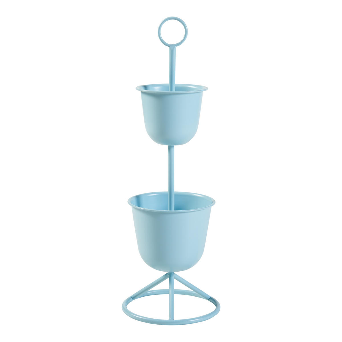 PFLANZENSTÄNDER Alphen - Hellblau, Metall (26/76.5cm) - [en.casa]