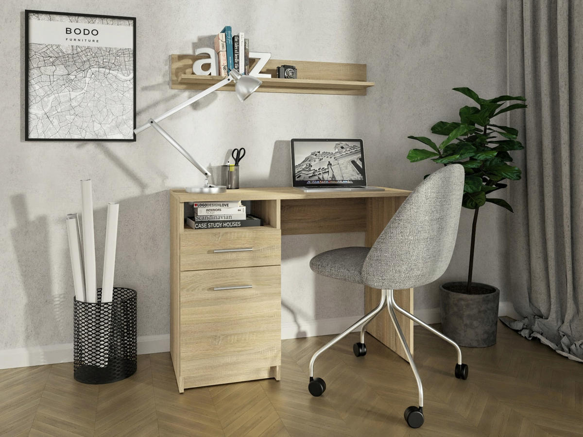 SCHREIBTISCH Bodo DSP Sonoma Eiche 100/50/75 cm - Sonoma Eiche, Holzwerkstoff (50/100/75cm) - Matkam Möbel