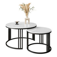 COUCHTISCH 2 in 1 LORI Hochglanz - Schwarz/Weiß, Holzwerkstoff (70/70/48cm) - Lookway