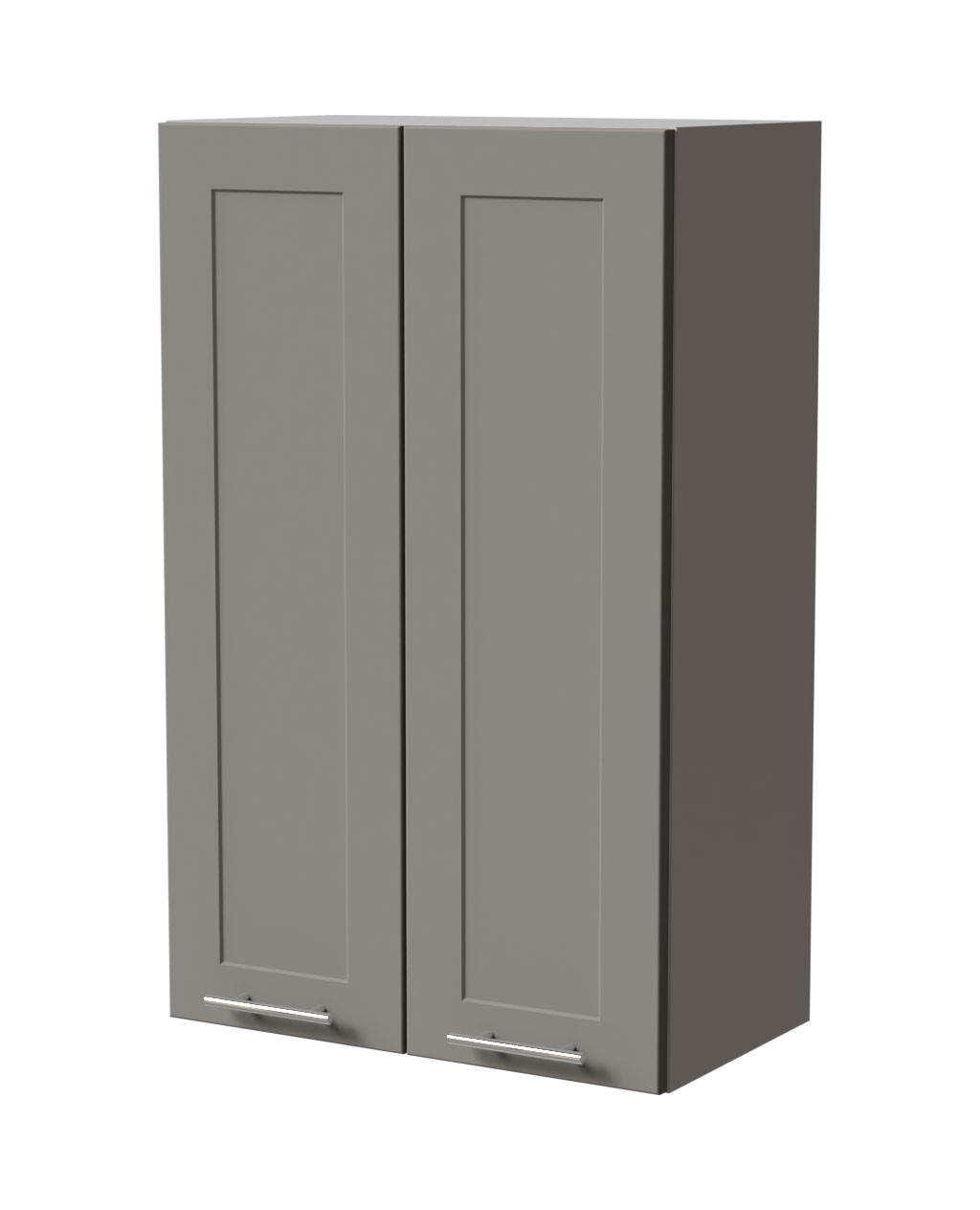 HÄNGESCHRANK Oslo W4/60 Grau / Dust Grey Matt 60 / 32,5 / 96cm - Grau, Holz/Holzwerkstoff (60/96/32.5cm) - Feldmann-Wohnen