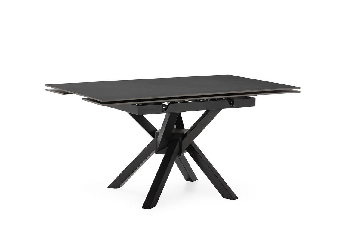 ESSTISCH Arlene Schwarz 150/90/76 cm - Schwarz, Stein (150/90/76cm) - Drawer