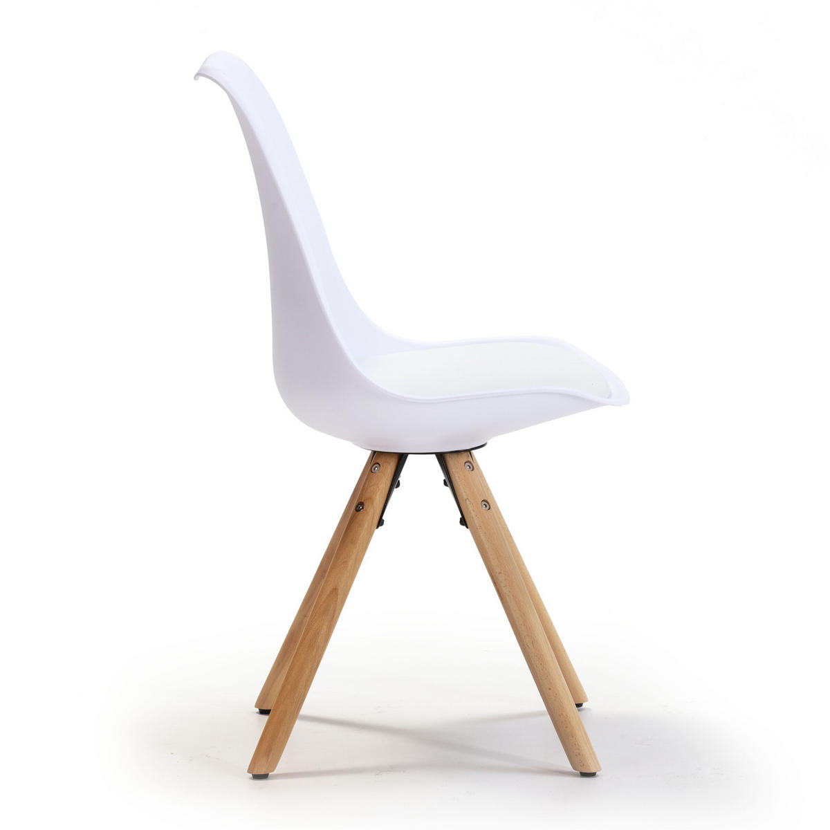 STUHL 2er-Set Jeff Weiß - Weiß, Holz/Kunststoff (49/84/54cm) - VS Venta-stock