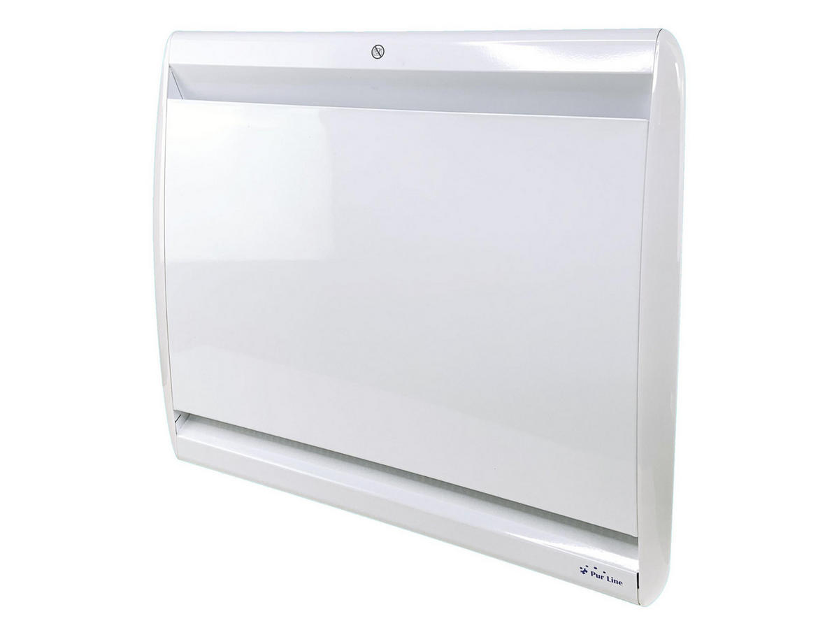 WANDHEIZUNG Weiß mit interner Gusseisenplatte und WiFi-Steuerung 1000 W - Weiß, Metall (60/55/10cm) - Purline