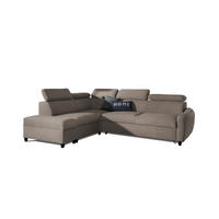 ECKSOFA Schlafsofa Anton In Esito - Taupe, Holzwerkstoff/Textil (265/205cm) - Fun Möbel