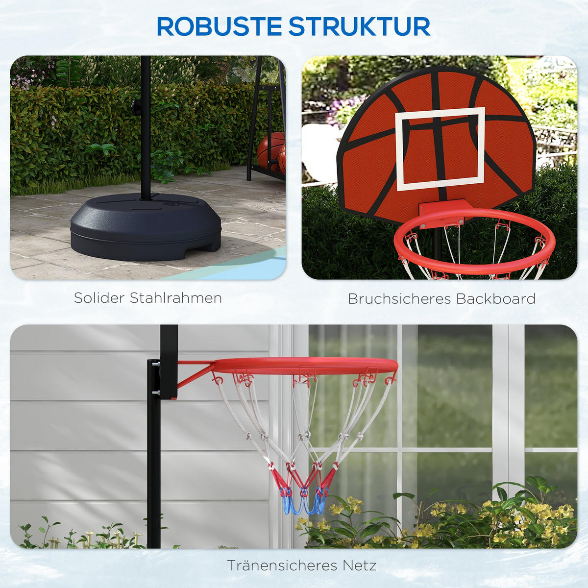 BASKETBALLKORB - Braun, Metall (38/38cm) - SPORTNOW