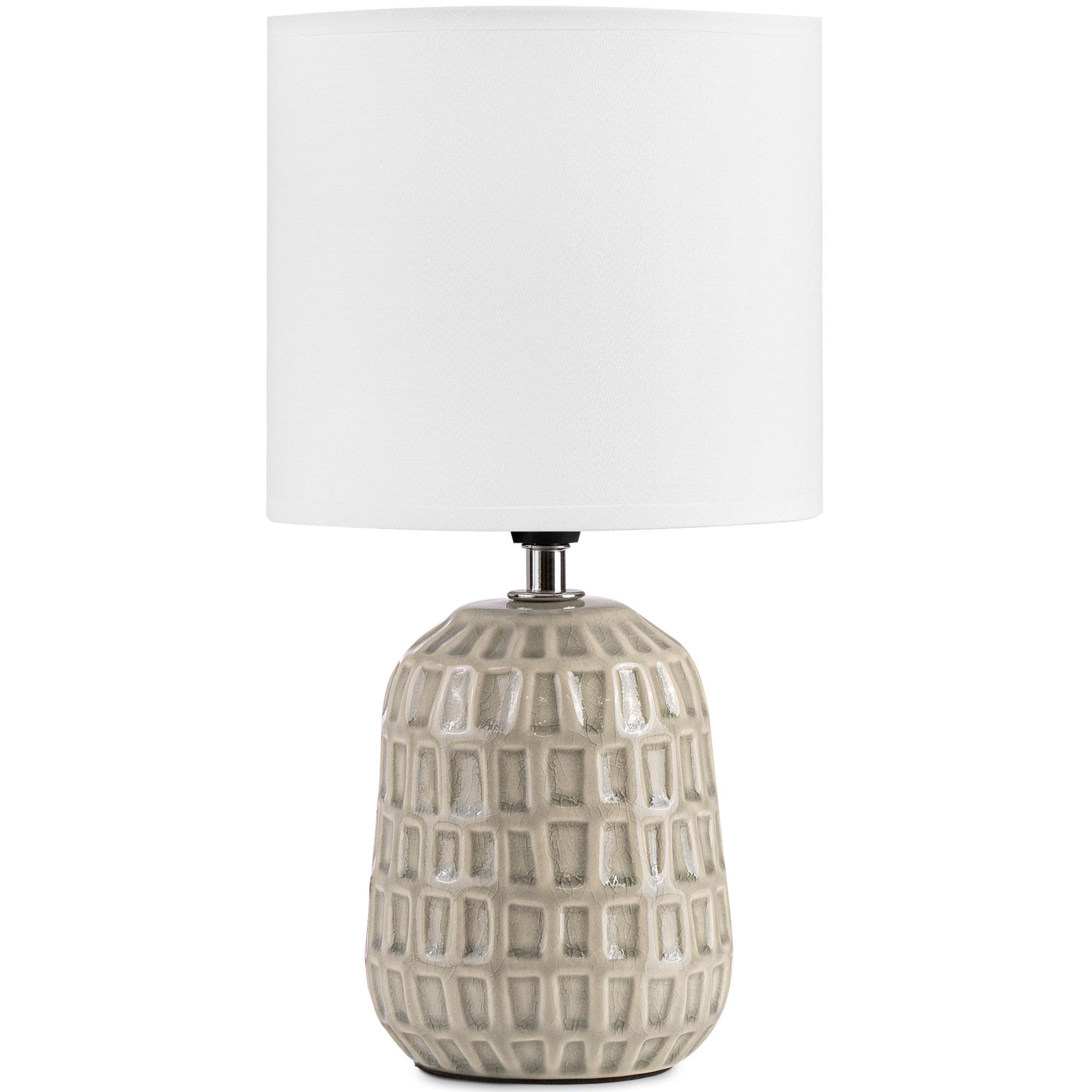 TISCHLAMPE STANDI 2-er Set, Creme - Creme, Keramik/Textil (17/17/32cm) - KONSIMO®