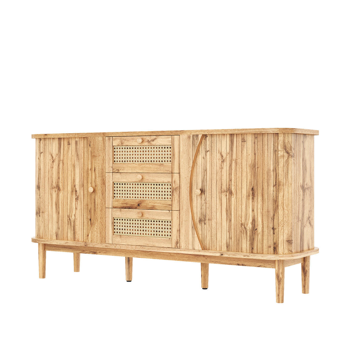 SIDEBOARD Natur 140,5/40/76 cm - Naturfarben, Holzwerkstoff (140.5/76/40cm) - PANGIVO