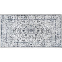TEPPICH Vintage Design Aliya,rutschfeste Unterseite,grau - Grau, Kunststoff (60/110cm) - tectake