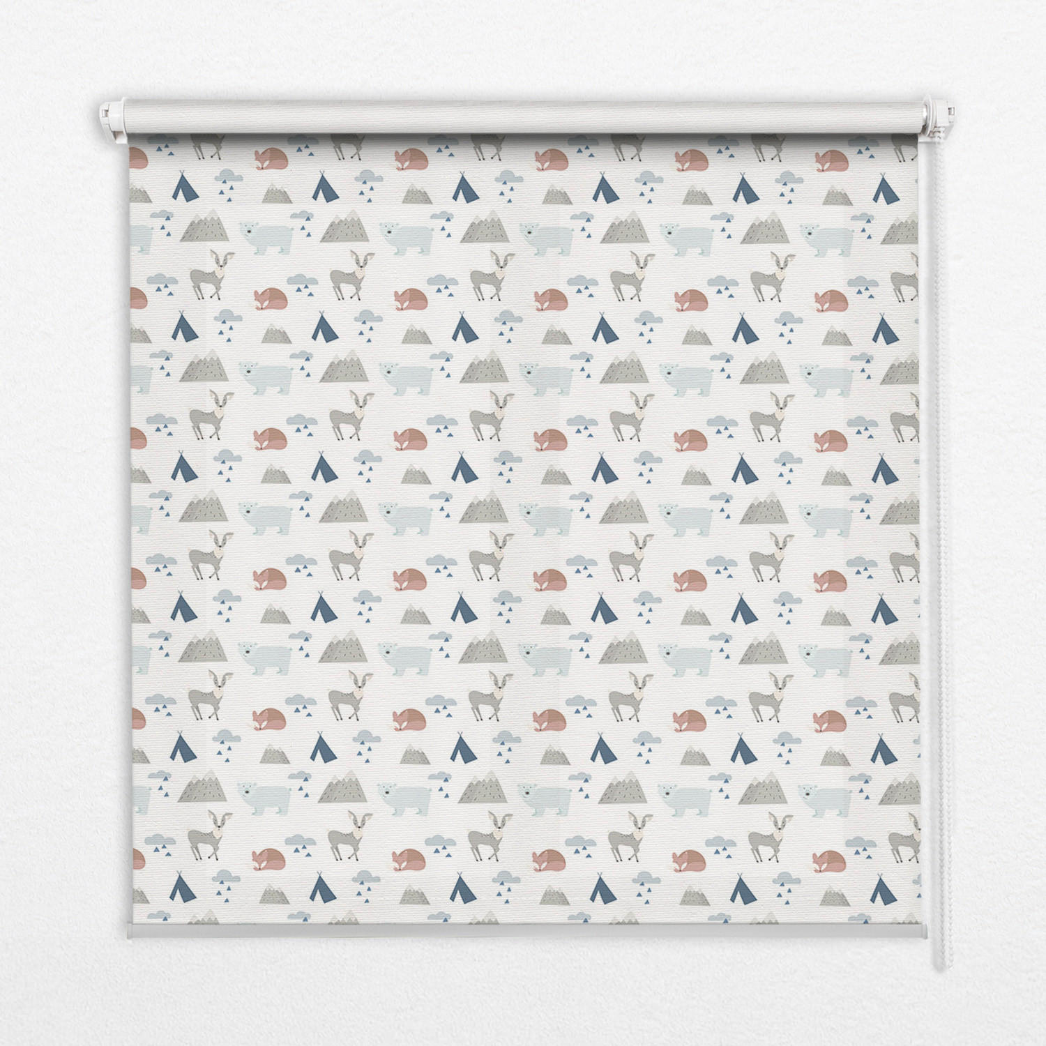 TULUP VNITŘNÍ roleta - okenní roleta - roleta - 110x140 cm - Hory Déšť Zvířata