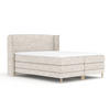 BOXSPRINGBETT Carizzo Creme 140/200 cm mit Matratze und Topper - Creme/Naturfarben, Holz/Holzwerkstoff (140/200cm) - Maison de Reve