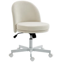 BÜROSTUHL Cremeweiß Polyester 58xx57x83 xm - Weiß, Kunststoff (57/83/58cm) - DESIGN IN