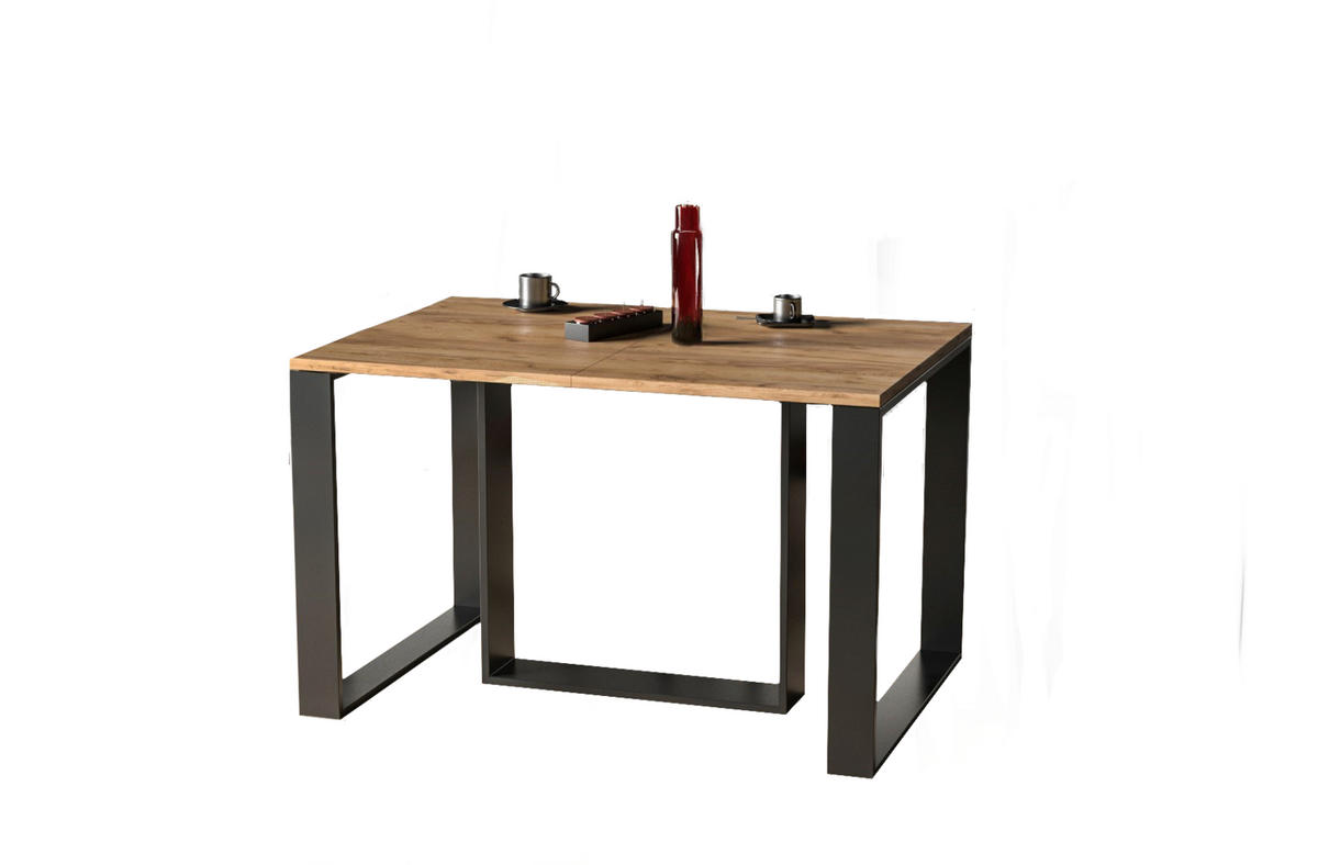 ESSTISCH Borys Max ausziehbar bis 250cm - Eiche Bianco, Holzwerkstoff (130/85/76cm) - Endo-Moebel