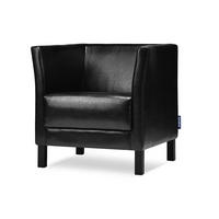 SESSEL ESPECTO Lederoptik, Schwarz - Schwarz, Textil (67/71/74cm) - KONSIMO®