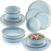 TAFELSERVICE RIO LAGUNE - 16-teilig aus Steingut - Blau, Keramik (44/45/54cm) - Sänger