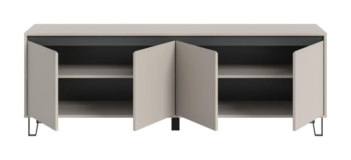 LOWBOARD Bolton (B/H/T: 184x64x40 cm) in Kaschmir - Kaschmir, Holzwerkstoff (184/64/40cm) - Homes & Jones