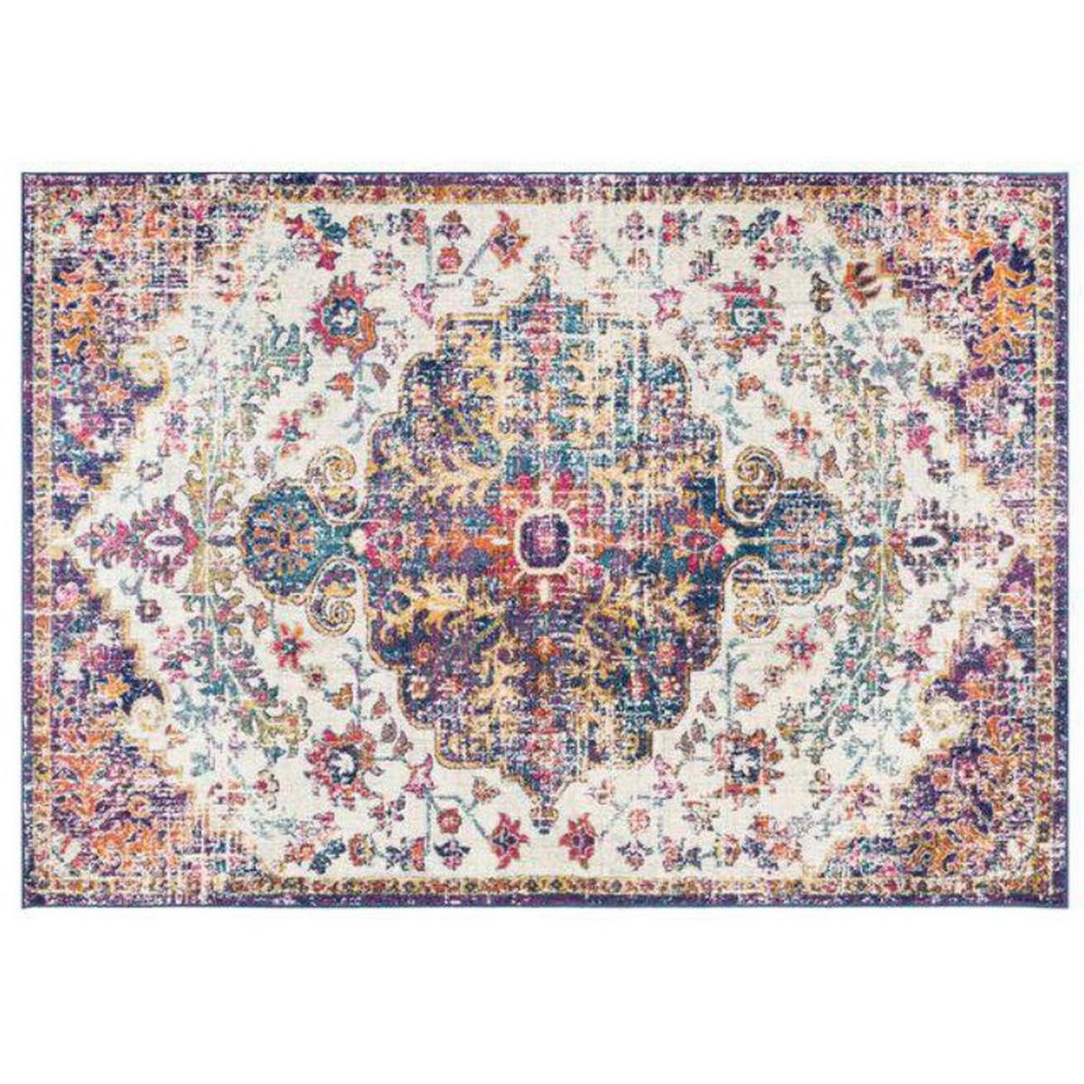 TEPPICH Baumwolle Bunt Chenille (120 x 180 x 1 cm) - Multicolor, Naturmaterialien (60/240cm) - DKD Home Decor