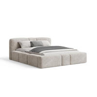 POLSTERBETT Monte160x200 cm- Bettkasten und Stauraum - Doppelbett mit Stabilem Metallrahmen - Grau - Grau, Holzwerkstoff (160/200cm) - Chilly
