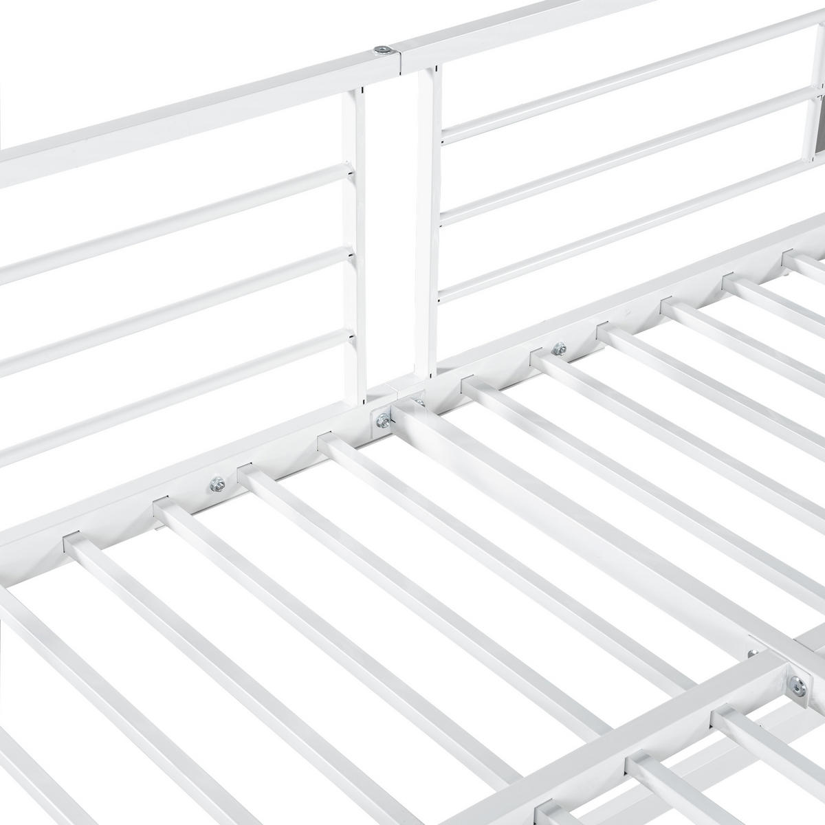 HOCHBETT 90/200 cm Weiß, Natur - Ahornfarben/Weiß, Holzwerkstoff/Metall - Raumix