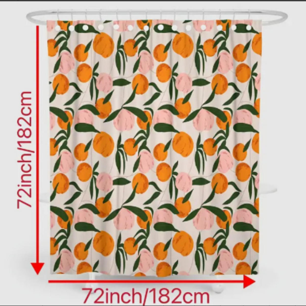 DUSCHVORHANG Badezimmer dekorativ Polyester Rosa wasserdicht fürs Badezimmer mit Haken maschinenwaschbar - Multicolor, Textil (180/180cm) - MCBOSON