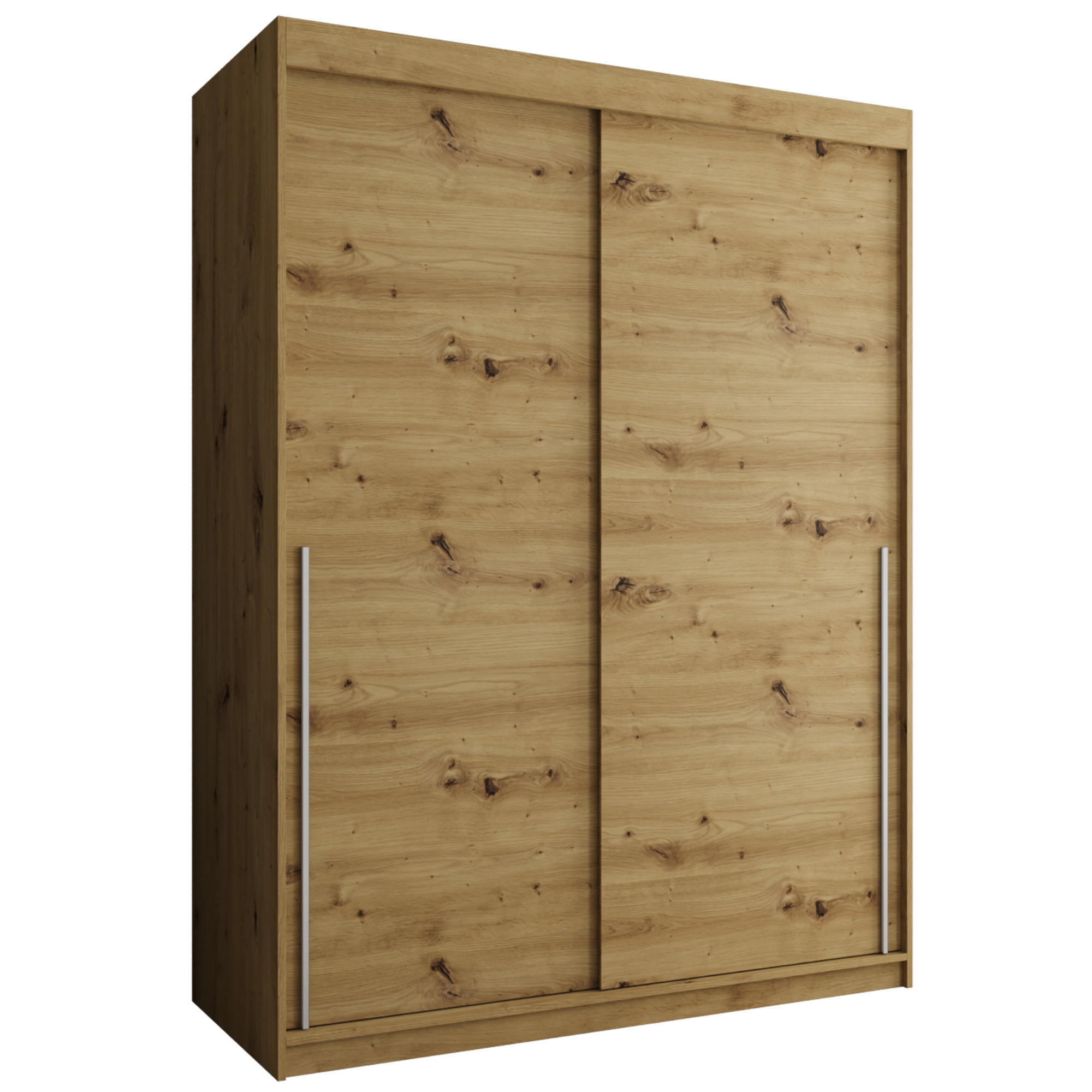Home Collective ŠATNÍ SKŘÍŇ S POSUVNÝMI DVEŘMI 150 cm šířka, Artisan se stříbrným úchytem