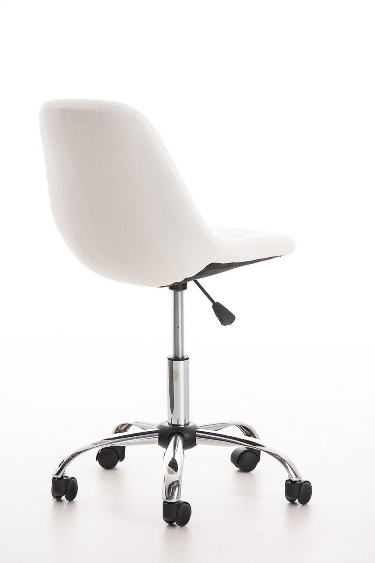 BÜROSTUHL Emily, Kunstleder Weiß - Weiß, Textil/Metall (55/91/55cm) - TPFLiving