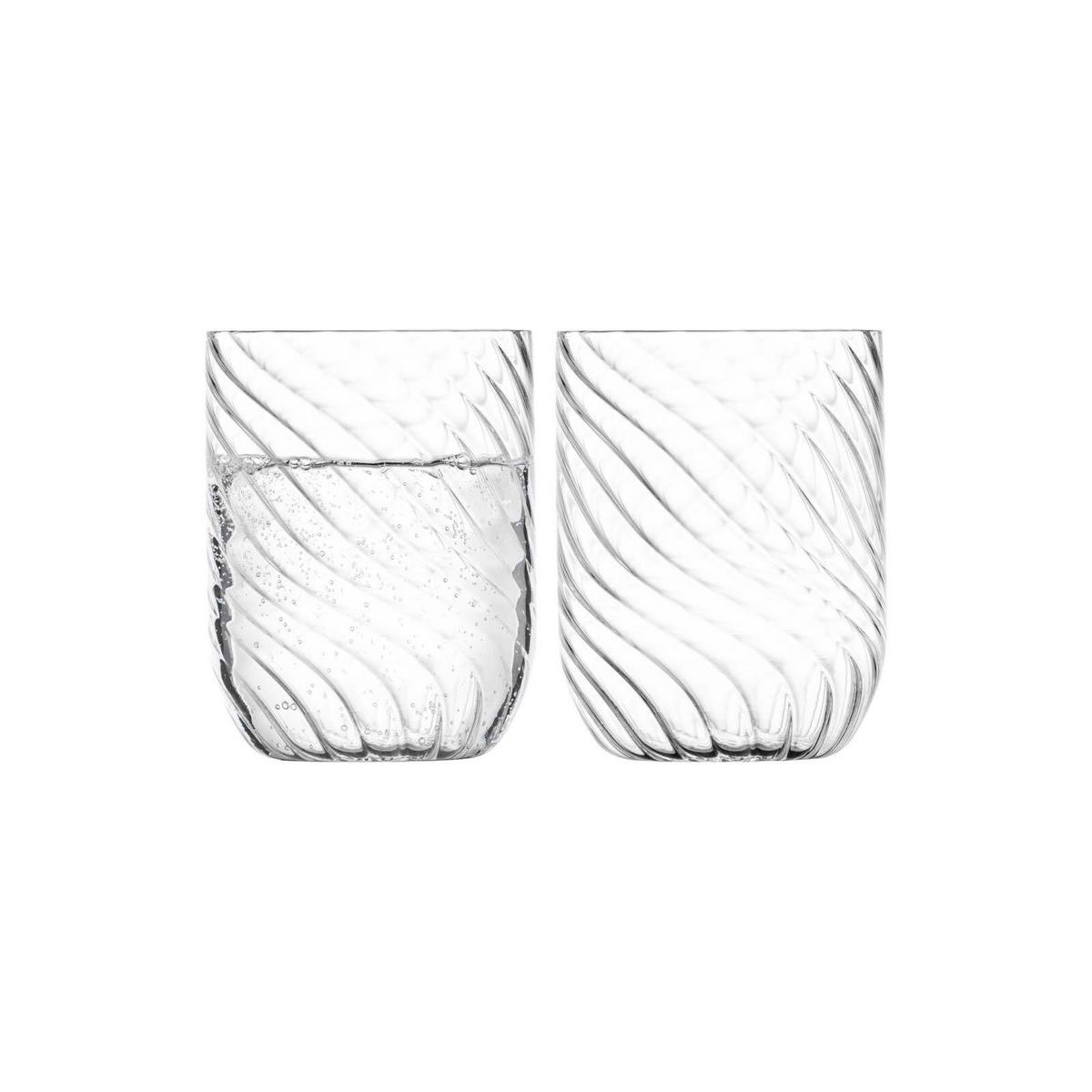 ALLROUND-BECHER Twist transparent 270 ml 2er Set - Transparent, Glas (0.27L) - Eisch