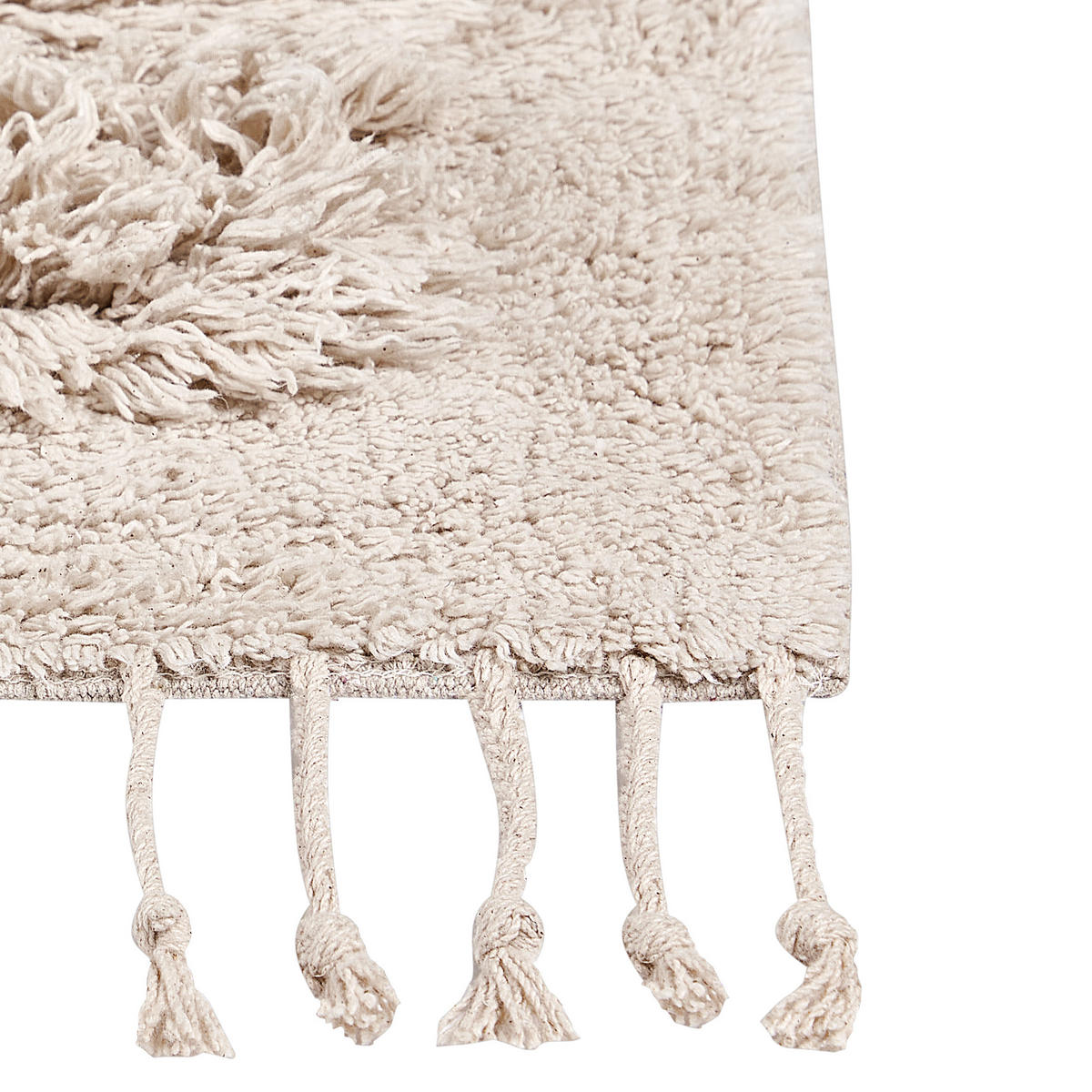 KOBEREC Světle béžový 80/300 cm Bavlna Bitlis - béžová, textil (80/300cm) - Beliani