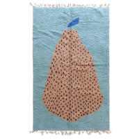 BERBERTEPPICH aus Marokko modern aus Wolle 200x 300 cm - Grün, Naturmaterialien (200/300cm) - AFK Living