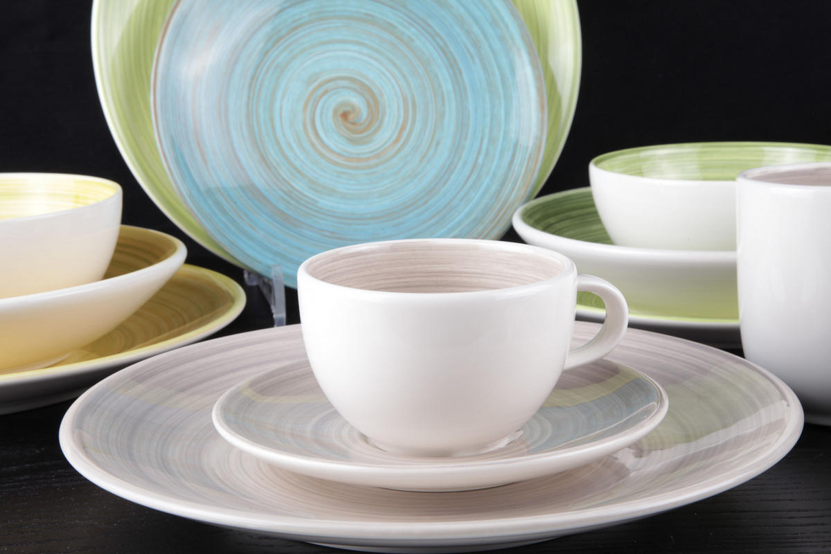 GESCHIRRSET24-TEILIG GESCHIRRSETTurbolino - Blau - 24-teilig / 6 Personen - Blau, Keramik (2/2/1cm) - Cosy & Trendy